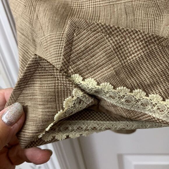 Coldwater Creek Size 1X belted blazer/lightweight jacket in tan linen - Picture 4 of 9